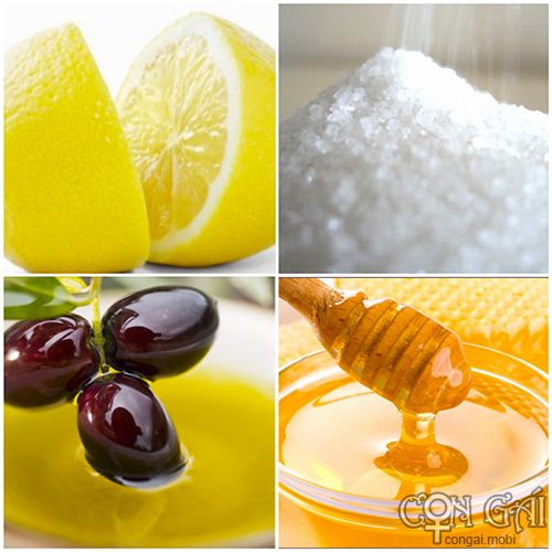 Kết hợp đường cùng mật ong, nước cốt chanh giúp tẩy da chết và làm trắng sáng da.