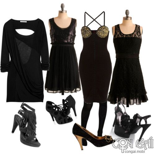 Những phụ kiện để váy đen trở nên sành điệu 